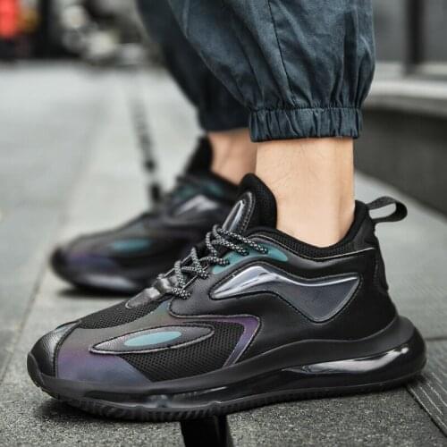 New Men Air Cushion Sneakers Rubber Skidproof Outsole Running Shoes Breathable Mesh Male Sports Jogging Shoes Zapatillas Hombre