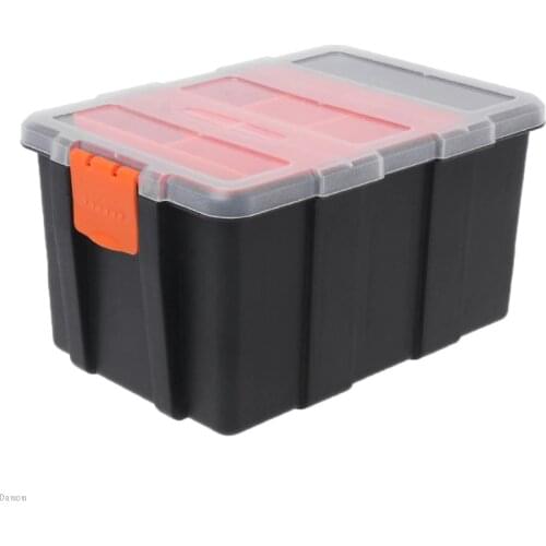 Hardware Box Transparent Multifunctional Storage Tools Case Plastic Organizer Damom