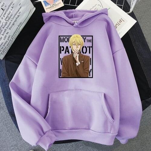Fashion Japan Anime Moriarty The Patriot William Hoodies Funny Manga Poster Street Pullover Harajuku Hooded Womens Sweatshirts