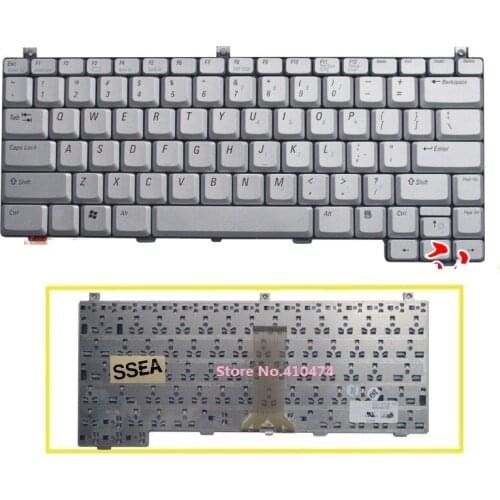 SSEA New US Keyboard For DELL XPS M1210 PP11S laptop silver Keyboard