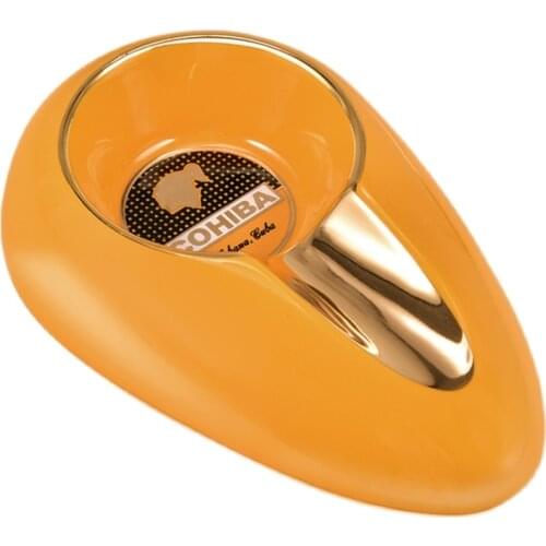 Personalized Hotel Bar Office Oval Desktop Car Ceramic Cigar Ashtray