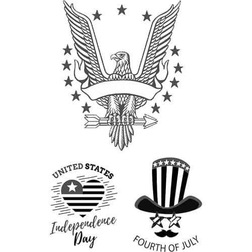 Independence Day Eagle Clear Stamps/Seal For DIY Scrapbooking Card Making Album Decorative Silicone Stamp Craft