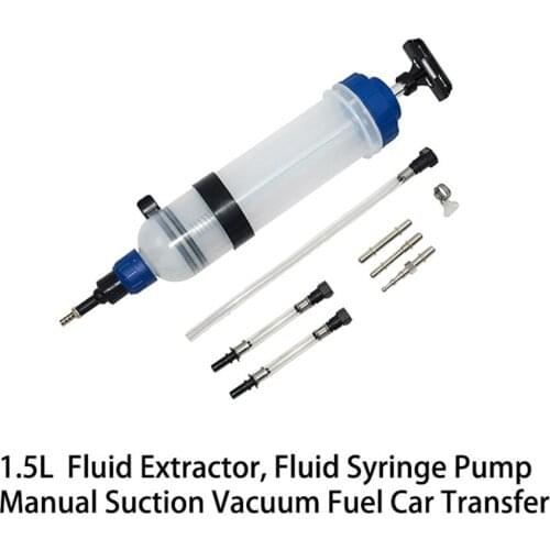 1.5L Fluid Extractor Syringe Fluid Injection Pump Suction Engine Oil Gear Oil Fuel Suction Filling Tool