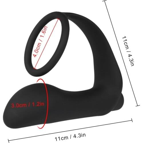 Silicone Male Prostate Massager Vibrating Butt Plug Anal Vibrator, vibrator sex toys for woman masturbator for man