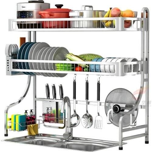 Bowl Rack Above Sink Drain Rack 304 Stainless Steel Kitchen Storage Rack Domestic Dish Rack Storage Rack