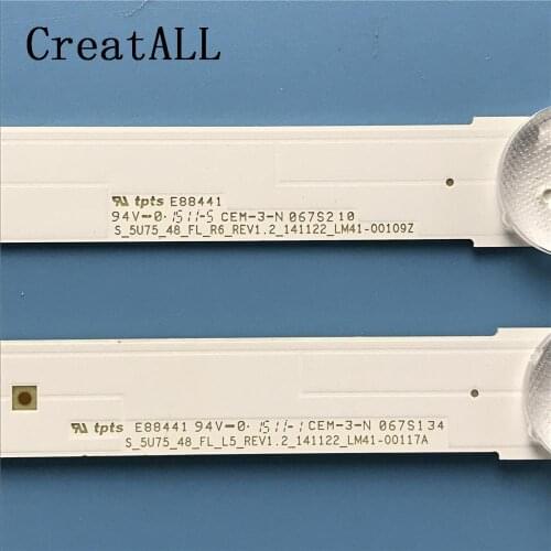 LED backlight strip 11 lamps for Samsung S_5U75_48_FL L5 R6 BN96-34793A 34794A UE48JU6000 UE48JU6400K UE48JU6450 V5DU-480DCA-R1