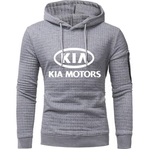 NEW Fashion Hoodies Men KIA Car Logo Print Sweatshirt Spring Autumn Jacquard Men Hoodie hip hop harajuku Casual tracksuit