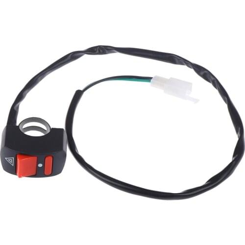Universal Motorcycle Handlebar Flameout Switch ON OFF Button for Moto Motor ATV Bike DC12V/10A Black