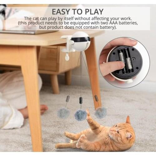 Funny Electric Automatic Lifting Cat Ball Toy Interactive Puzzle Smart Pet Cat Ball Teaser Toys Pet Supply Lifting Balls Electri