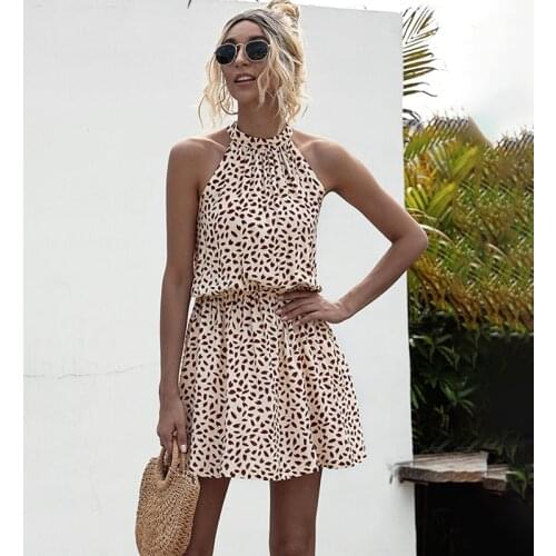 Bare Shoulder Women Halter Neck Dress Xl Hearts Print Vintage Cute Sexy Dress Pleated Sukienka Fashion Summer Dress A Line 2021