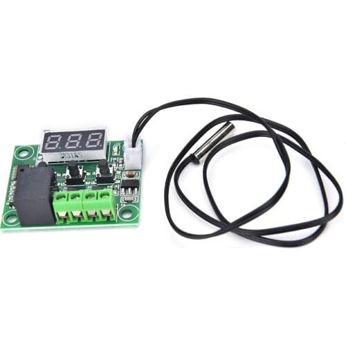 1PCS DC 12V Mini Thermostat Digital LED Thermostat Temperature Control Switch Module XH-W1209 Digital