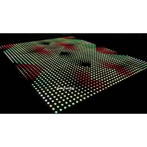 2pcs LED portable dance floor digital led floor 50x50cm 5050sm 3in1 led wedding dacne floor for party