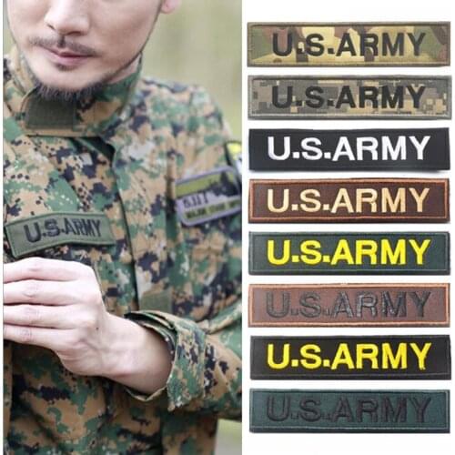 3D Embroidered Badge Stamp US Army Clothing Backpack Embroidery Army Fan Personality Strip USARMY Backpack Sticker Badge Sticker