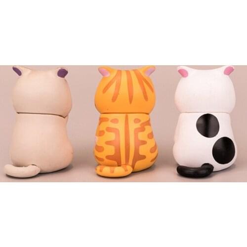 425F 2’’ Desk Decoration Collection Figure Facepalm Kitty Realistic Cat Cake Toppers