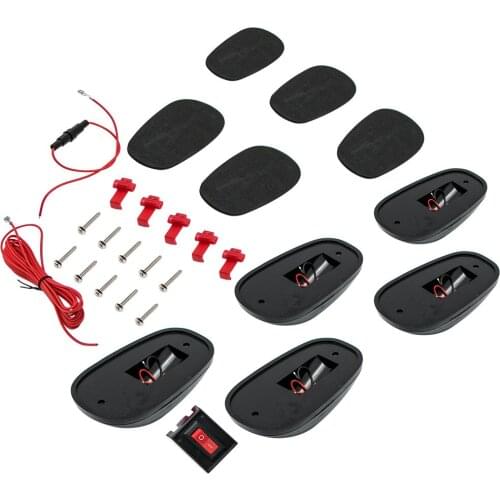 5x Smoke 264146BK Roof Cab Clearance Amber 16LED Lights for Dodge Ram 3500 4500 2003 2004 2005 2006 2007 2008 2009 2010