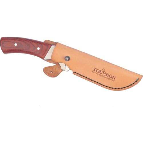 Tourbon Hunting Gun Accessories Knife Scabbard Fixed Blade Hunting Knife Sheath Cover Genuine Leather