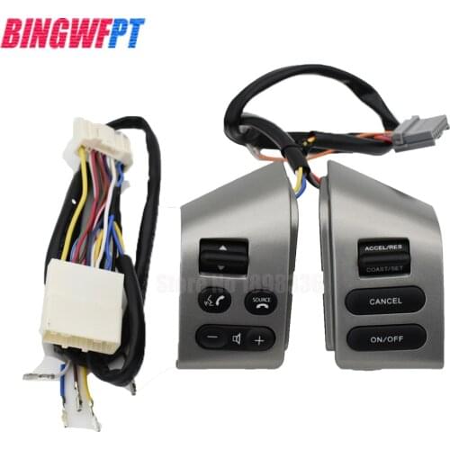 NEW Car accessories steering wheel control buttons with backlight Buttons Connecting wire FOR Nissan LIVINA TIIDA SYLPHY