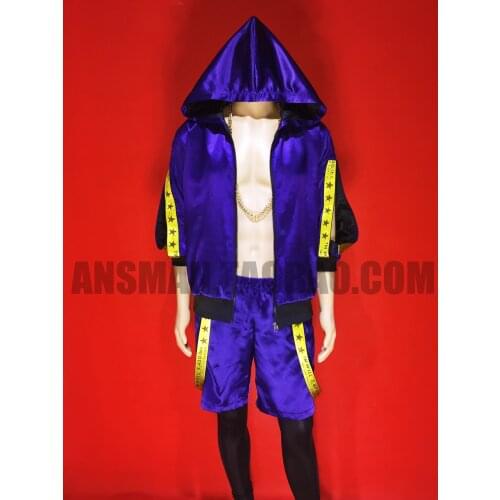 Bar nightclub male singer DJ party purple satin hollow hip-hop baseball uniform costume suit carnival party gay