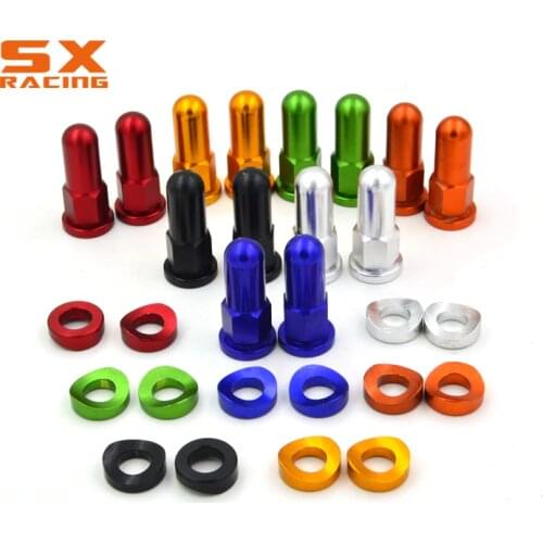 Motorcycle CNC Rim Lock Covers Nuts Washers Security Bolts For KTM EXC SX XC SXF YZ YZF WR WRF DRZ RMZ KX KLX KXF CR CRF