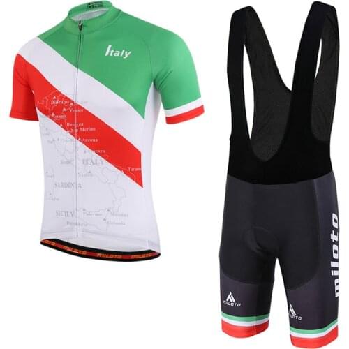 New 2021 MILOTO Pro Bicycle Team Short Sleeve Maillot Ciclismo Mens Cycling Jersey Summer breathable Cycling Clothing Sets