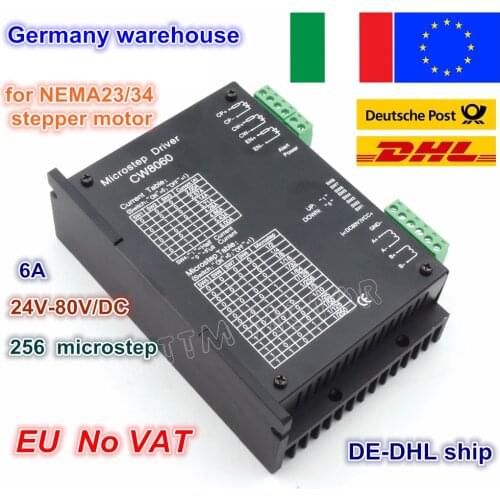 UKR free shipping CW8060 CNC Stepper motor Driver Controller 80VDC/6A /256 Microstep for CNC Router Engraving Milling