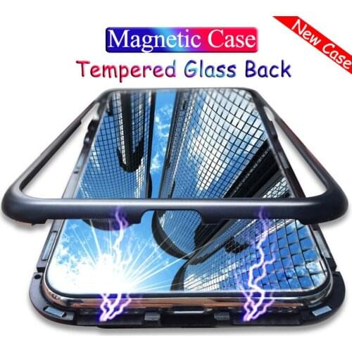 Magnetic Adsorption Metal Case For Huawei P40 P30 P20 Mate 30 20 10 Pro Lite Nova 5T 3i 5 Pro P Smart Y9 Prime 2019 Magnet Cover