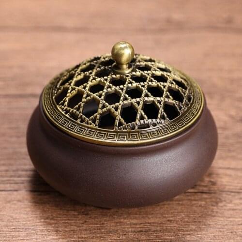 Creative Decoration Incense Burner Gothic Purifying Charcoal Ceramic Incense Burner Buddha Box Bruleur Encens Home Decor YY50IB