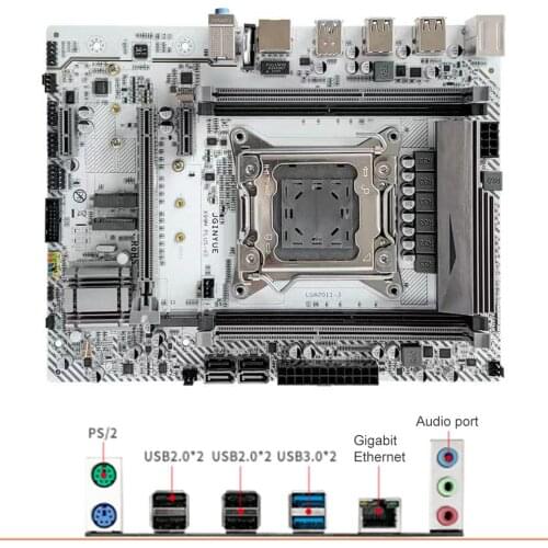 X99 motherboard LGA 2011-3 with dual M.2 Support four channel DDR4 ECC/NON-ECC RAM E5 2678 V3 E5 2620 2650 V3 X99-K9