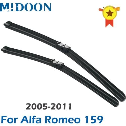 MIDOON Wiper LHD Front Wiper Blades For Alfa Romeo 159 2005 - 2011 Windshield Windscreen Front Window 22"+18" Left Hand Drive