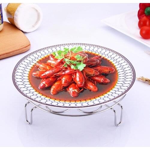 Stainless Steel Fashion Multi-function Egg Cooking Rack Anti-rust Steamer Tray Portable for Office