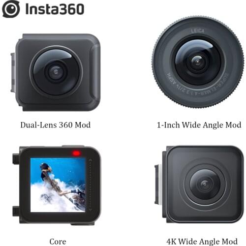 Insta360 One R Lens Mods 4K Wide Angle Mod Dual-Lens 360 Mod 1-Inch Mod Lens for Insta 360 One R Accessories