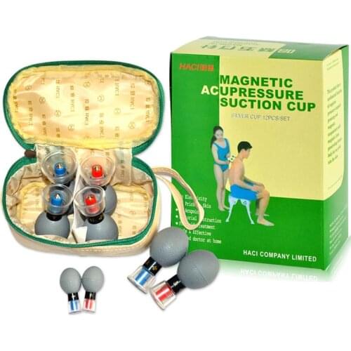 HACI Magnetic Acupressure Suction Cup - 8 Cups Cupping Massage Cupping Therapy