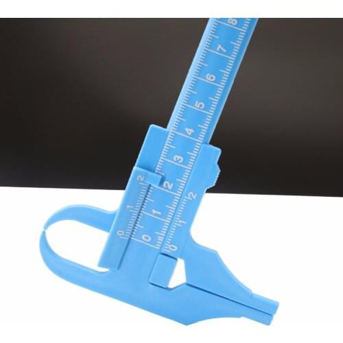 Plastic Double Scale Vernier Caliper Micrometer Diameter Measuring Tool Woodworking Gadget Depth Measurement 0-100mm