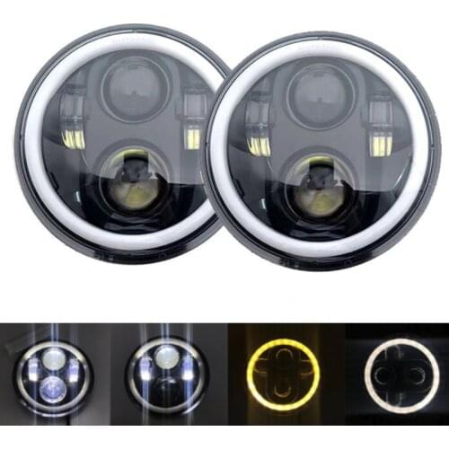 2x 5.75inch 5 3/4" Motor LED Halo Headlight Hi/Lo Beam Headlamp for Triumph Rocket iii 3 & Speed Triple & Street Triple & Thunde