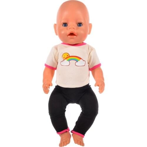 6 styles lovely sport clothes set for 43cm dolls the best Christmas children gift