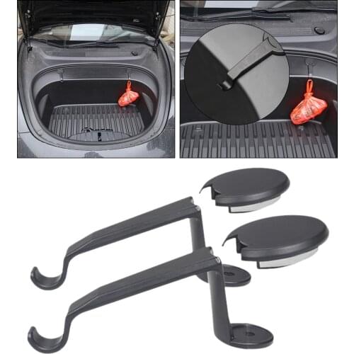1 Pair Grocery Bag Hooks Bolt Covers Artifact Interior Modification Accessories for Tesla Model 3 2021 Car Accessories