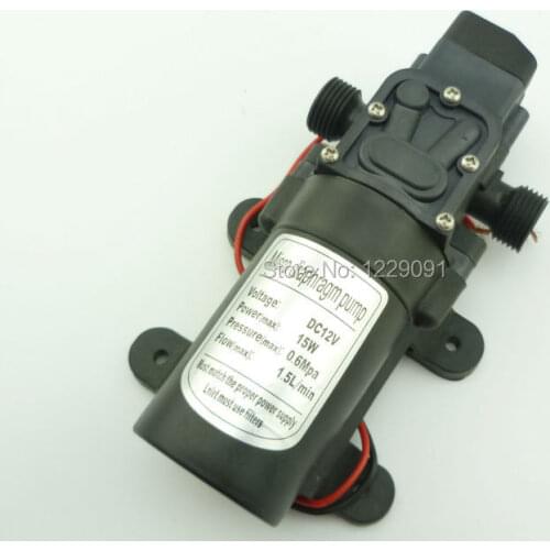 15W 1.5L/min automatic pressure switch type 12v dc water pump