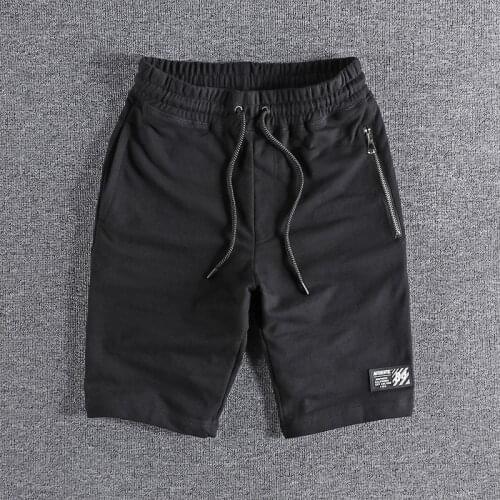 2021 new arrival Summer Terry shorts mens zipper pocket fashion drawstring sports pants casual wear 187