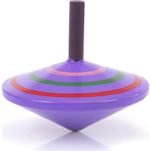 3Pcs/Set Classic Handmade Painted Wooden Spinning Tops Educational Toys Kindergarten Toy Gift for Kids Decompression Toy