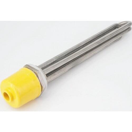 380V 6000W DN40 1-1/2" BSP Male 304 Stainless Steel Head & Tube Electric Water Heater Element For Tank