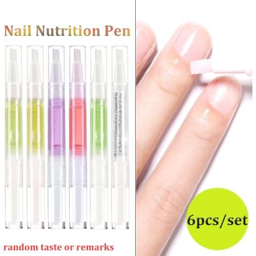 Wholesale Nail Treatment Cuticle Revitalizer Nutrition Oil Pen Anti Cuticle Remover Nail Care Strengthening Repair Gel 6pcs