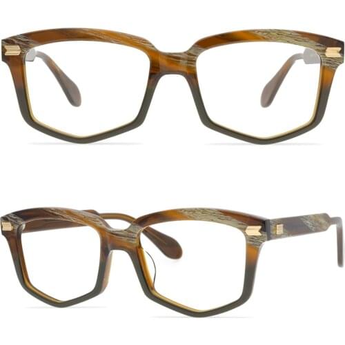 Acetate Full Frame Glasses Vintage Reading Optics Woman Prescription Glasses Fashion Brand Design Lentes Opticos Para Mujer