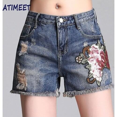 ATIMEET Women's Straight Jeans