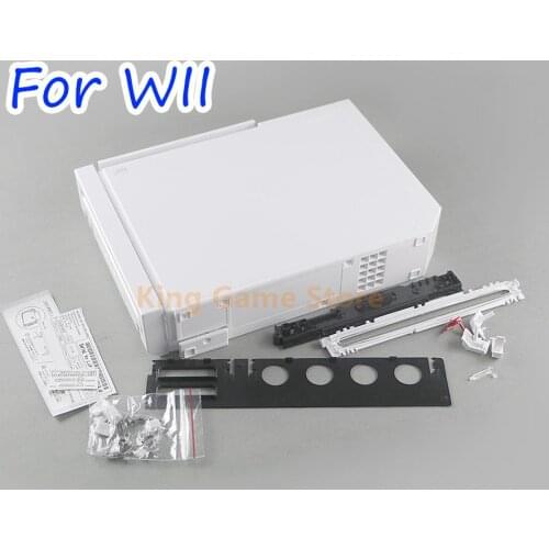 1set Full Housing Shell Case Cover With Button for Nintend Wii With Retail Packing Cover Housing Case Shell for Wii Console