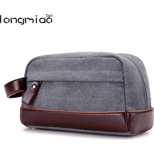 Longmiao Business Long Men Wallets PU Leather Clutch Purse Men Handy Bag Carteira Masculina Large Wallet Wristlet Money Bag