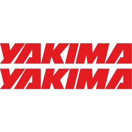 For 4Pcs/Set Vinyl Wall Car Glass Hitch Rack Roof Bike Decals TWO Stickers YAKIMA 12"