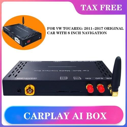 For VW Touareg:2011-2017 ORIGINAL Car With 8" Navigation Android Multimedia Video Interface Plug And Play 4G32G decoding ai box