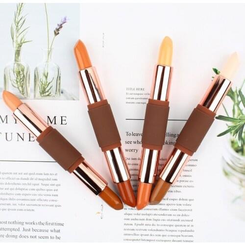 Double-headed Concealer Pen Clavicle Shadow Facial Three-dimensional Long Lasting Highlight Stick Women Beauty Cosmetic Makeup
