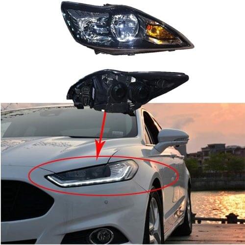 Headlights For Ford Focus MK2 MK3 2009-2011 Car DRL Daytime Running Lights Head Lamp LED Bulb Fog Lights Car Accessories