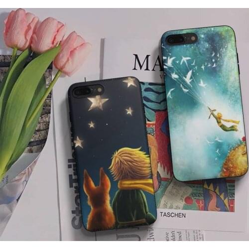 Cute Little Prince Fox Elephant Rose Phone Case Fundas Shell Cover For Iphone 6 6s 7 8 Plus Xr X Xs 11 12 13 Mini Pro Max